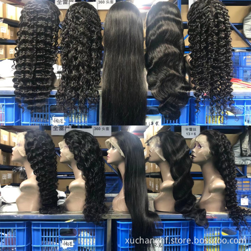 100% virgin brazilian 150 180 density HD lace front wigs long straight human hair wigs for black women